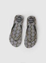žene crno rake coin japanke za plažu Pepe Jeans JZ8H704 - Slika 2