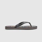 žene crno rake slova japanke za plažu Pepe Jeans JZ8H697