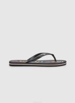 žene crno rake slova japanke za plažu Pepe Jeans JZ8H697