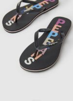 žene crno rake slova japanke za plažu Pepe Jeans JZ8H697 - Slika 3