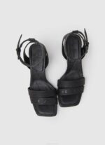 žene crno sandale altea Young Block Pepe Jeans JZ8H641 - Slika 2