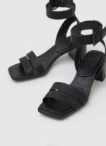 žene crno sandale altea Young Block Pepe Jeans JZ8H641 - Slika 3