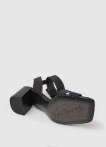 žene crno sandale altea Young Block Pepe Jeans JZ8H641 - Slika 5