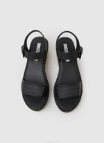 žene crno sandale na klin marke Witney Pepe Jeans JZ8H643 - Slika 2
