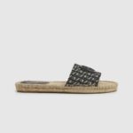 žene crno siva jacquard sandale od jute Pepe Jeans JZ8H683