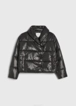 žene crno sjajna podstavljena jakna Pepe Jeans JZ8H123 - Slika 5