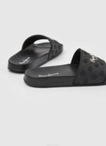 žene crno slider obične japanke za plažu Pepe Jeans JZ8H690 - Slika 4