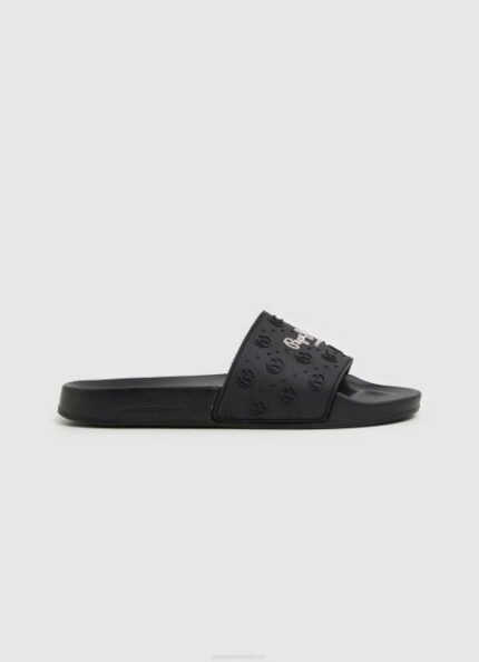 žene crno slider obične japanke za plažu Pepe Jeans JZ8H690