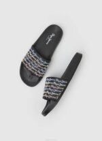 žene crno slider set japanke za plažu Pepe Jeans JZ8H692 - Slika 2