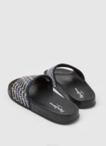 žene crno slider set japanke za plažu Pepe Jeans JZ8H692 - Slika 4