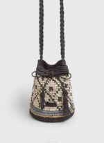 žene crno straw bucket torba Pepe Jeans JZ8H719 - Slika 2