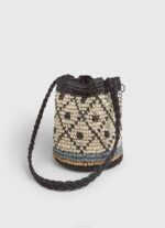 žene crno straw bucket torba Pepe Jeans JZ8H719 - Slika 3