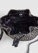žene crno tkana jacquard torba s kantom Pepe Jeans JZ8H730 - Slika 3