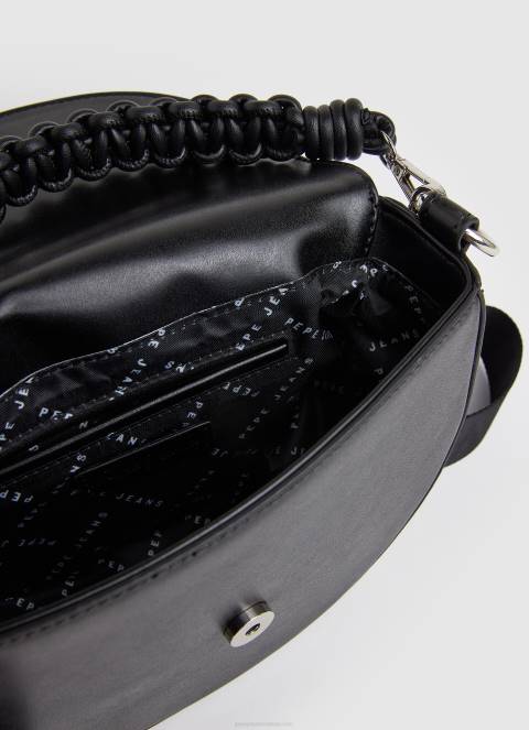 žene crno torba s dvije ručke preko ramena Pepe Jeans JZ8H733 - Slika 3