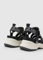 žene crno venus point trek sandale Pepe Jeans JZ8H686 - Slika 4