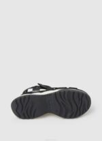 žene crno venus point trek sandale Pepe Jeans JZ8H686 - Slika 5