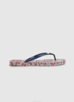 žene Crvena cvjetne japanke za plažu Pepe Jeans JZ8H702