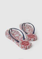 žene Crvena cvjetne japanke za plažu Pepe Jeans JZ8H702 - Slika 4