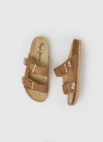 žene duhan oban etno kožne sandale Pepe Jeans JZ8H673 - Slika 2