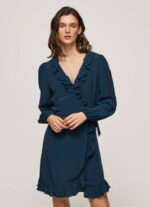 žene dulwich esha omotana kratka haljina Pepe Jeans JZ8H158 - Slika 2