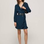žene dulwich esha omotana kratka haljina Pepe Jeans JZ8H158