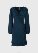 žene dulwich esha omotana kratka haljina Pepe Jeans JZ8H158 - Slika 5