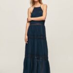 žene dulwich haljina s izvezenim detaljima Pepe Jeans JZ8H218