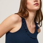 žene dulwich majica kratkih rukava s volanima Pepe Jeans JZ8H441