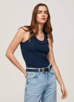 žene dulwich majica kratkih rukava s volanima Pepe Jeans JZ8H441 - Slika 3