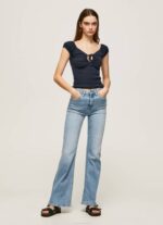 žene dulwich majica s izrezom od srca Pepe Jeans JZ8H438 - Slika 2