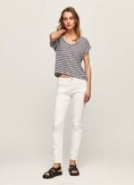 žene dulwich majica s prugastim printom Pepe Jeans JZ8H458 - Slika 2