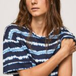 žene dulwich pamučna majica s izblijedjelim prugama Pepe Jeans JZ8H413