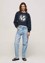 žene dulwich pamučni džemper s okruglim logotipom Pepe Jeans JZ8H279 - Slika 2