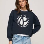 žene dulwich pamučni džemper s okruglim logotipom Pepe Jeans JZ8H279