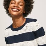 žene dulwich pamučni jersey s prugastim printom Pepe Jeans JZ8H255