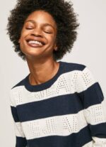 žene dulwich pamučni jersey s prugastim printom Pepe Jeans JZ8H255