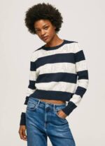žene dulwich pamučni jersey s prugastim printom Pepe Jeans JZ8H255 - Slika 3