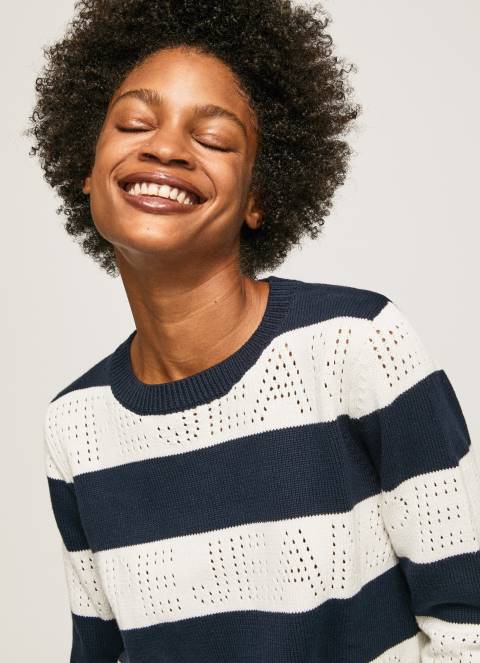 zene_dulwich_pamucni_jersey_s_prugastim_printom_pepe_jeans_jz8h255.jpg žene dulwich pamučni jersey s prugastim printom Pepe Jeans JZ8H255 - Slika 1