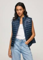 žene dulwich podstavljeni prsluk s logotipom gumene zakrpe Pepe Jeans JZ8H118 - Slika 2