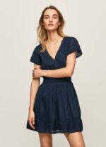 žene dulwich poete vezena pamučna haljina Pepe Jeans JZ8H220 - Slika 2