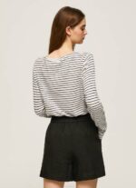 žene dulwich prugasta majica dugih rukava Pepe Jeans JZ8H436 - Slika 4