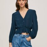 žene dulwich skraćeni top s v-izrezom Pepe Jeans JZ8H325
