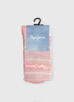 žene ekru 3 pakiranja prugastih čarapa Pepe Jeans JZ8H565 - Slika 3