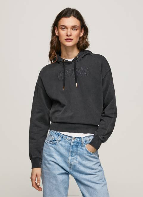 zene_isprano_crno_pamucna_majica_s_kapuljacom_pepe_jeans_jz8h281.jpg žene isprano crno pamučna majica s kapuljačom Pepe Jeans JZ8H281 - Slika 1