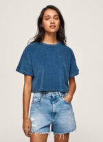 žene jarman skraćena majica od baršuna Pepe Jeans JZ8H461 - Slika 3