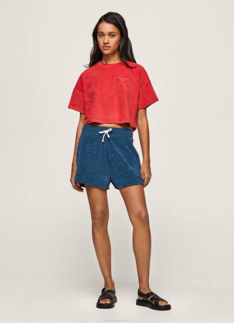 žene jarman sportske kratke hlače s izvezenim logotipom Pepe Jeans JZ8H532 - Slika 1
