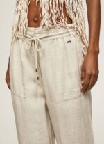 žene kamen lanene palazzo hlače Pepe Jeans JZ8H301 - Slika 3