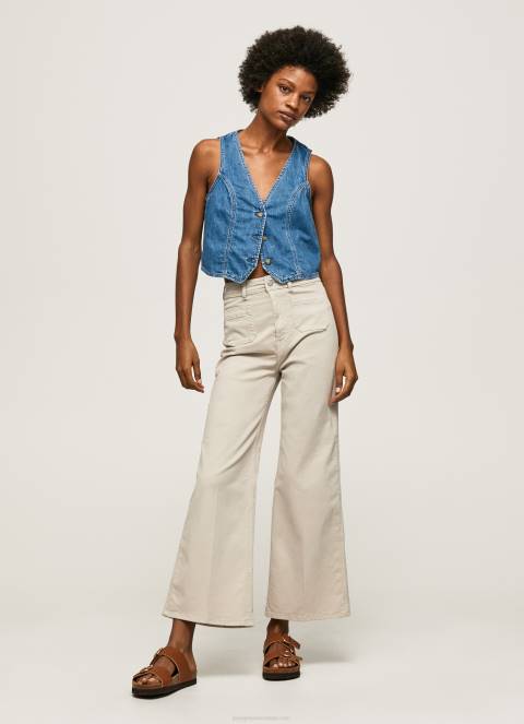 zene_kamen_leprsave_pamucne_hlace_pepe_jeans_jz8h312.jpg žene kamen lepršave pamučne hlače Pepe Jeans JZ8H312 - Slika 1