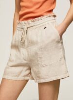 žene kamen papirnate vrećice lanene kratke hlače Pepe Jeans JZ8H490 - Slika 2