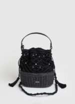 žene karamela torba preko ramena od slame pletena Pepe Jeans JZ8H742 - Slika 4